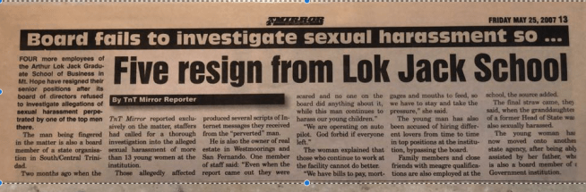 MIrrow clipping 2007